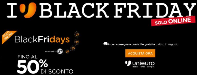 Black Friday Su Unieuro, La Tecnologia Al 50% Di Sconto - Radio Fusion